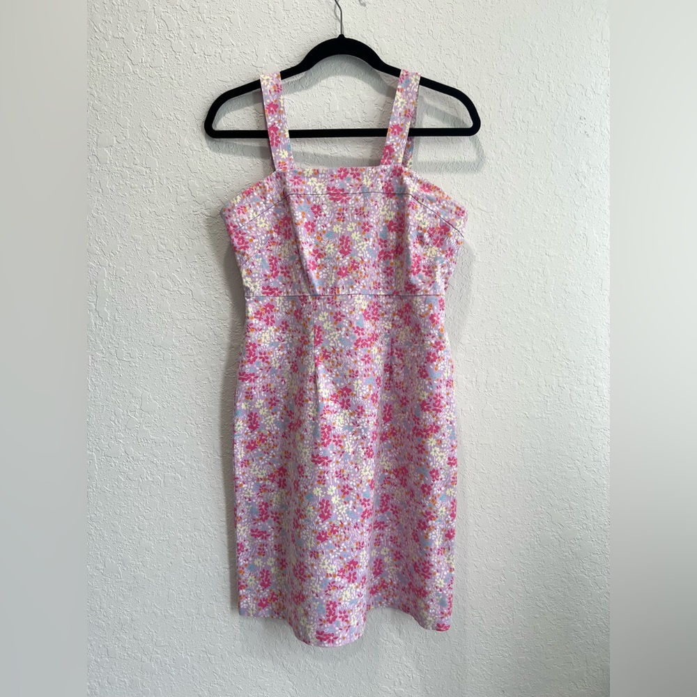 Hanna Andersson Women's Lilac & Pink Cottagecore Floral Knee Length Summer Dress